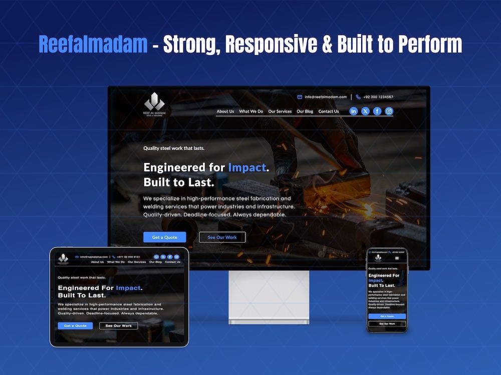 Reef Al Madam - Modern Business Website